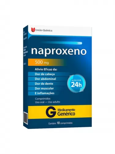 Naproxeno 500Mg Com X 10