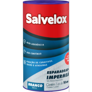 SALVELOX ESPARADRAPO CMR IMPERM 10CM X 3M FITA ADE ROL X 1UN